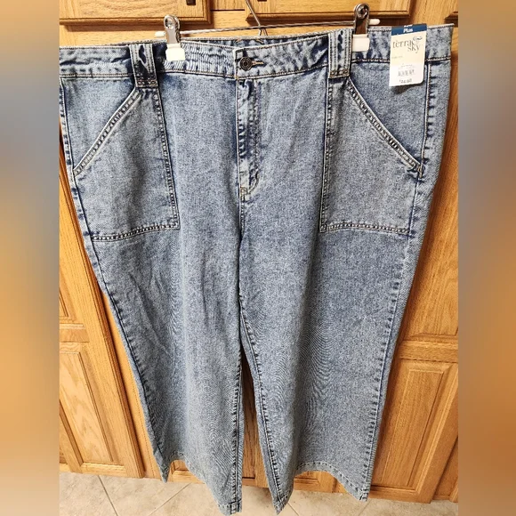 Terra Sky Pants Jumpsuits Terra Sky High Rise Wide Leg